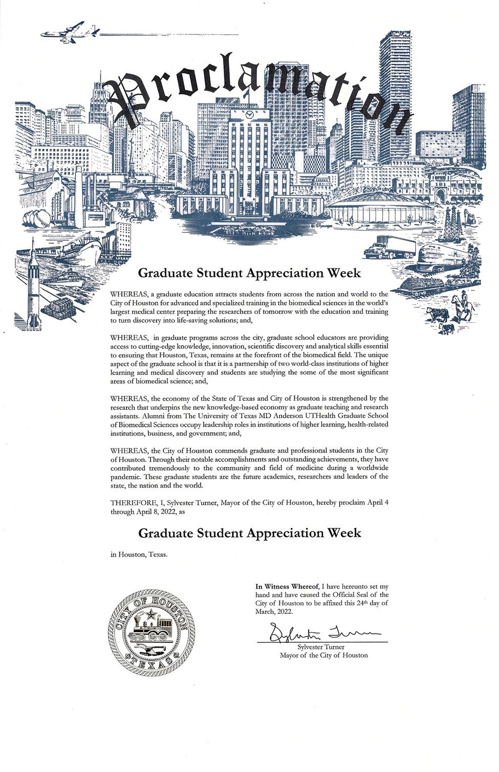 休斯顿市的GSAW宣言的图像